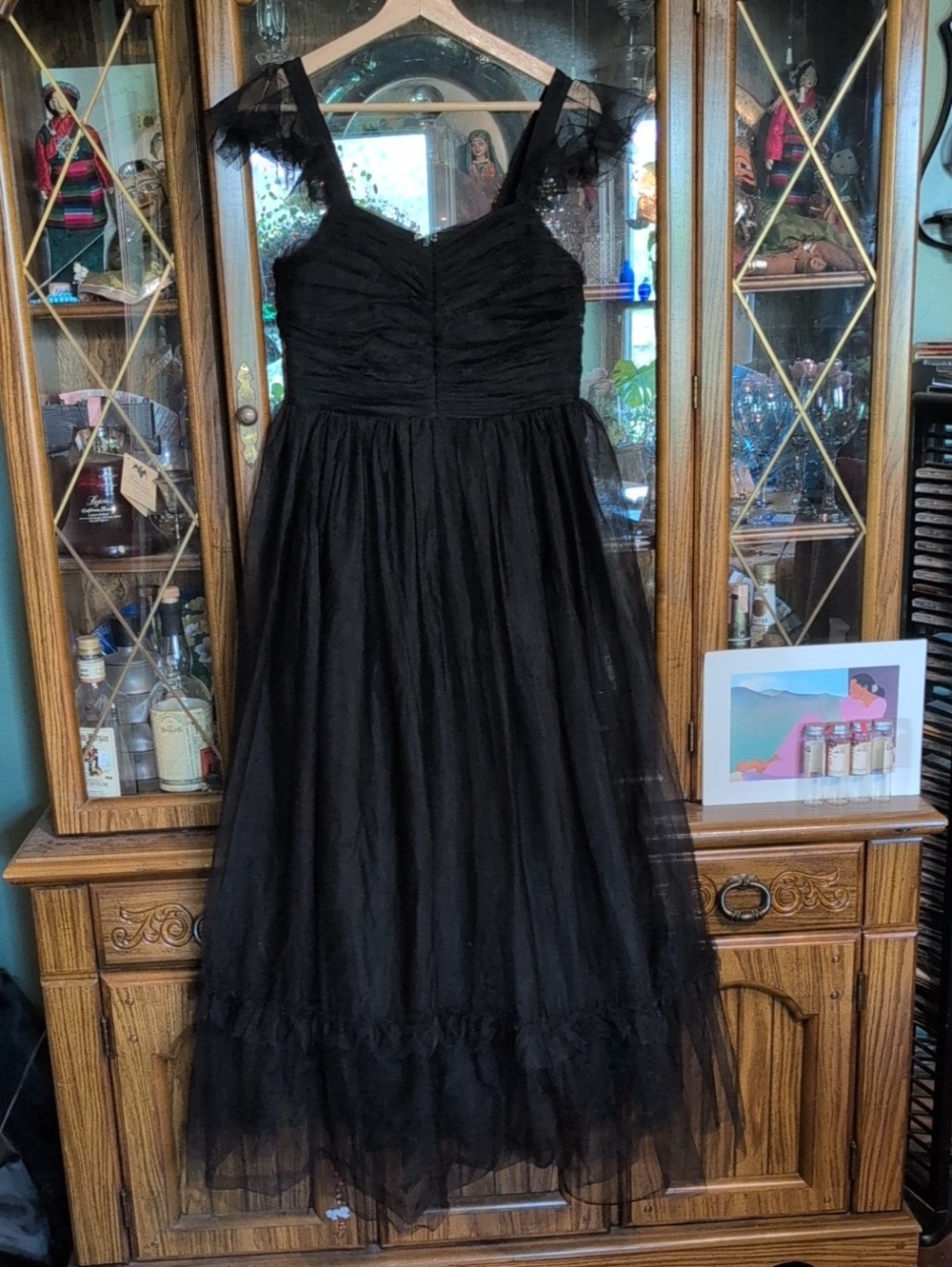 Whimsigoth Black Tulle Dress